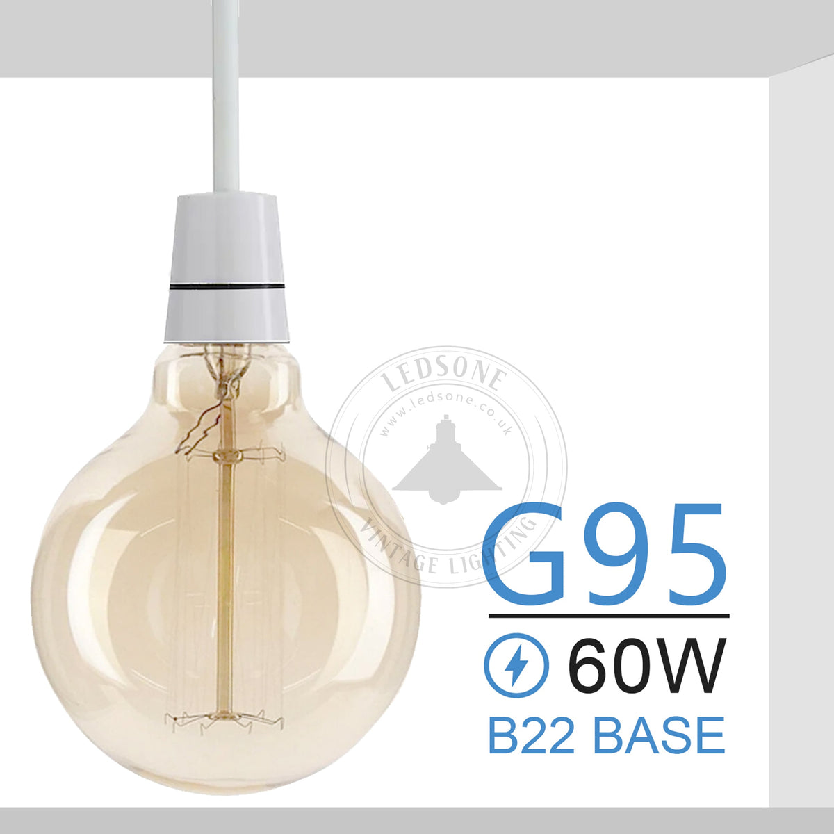 Vintage Edison B22 LED Filament Bulb - Dimmable