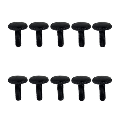 10x Knurled Thumb Screws Fully Threaded Fasteners - 5 Colour Options