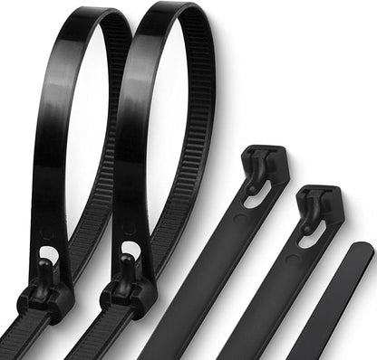 100x Reusable Cable Ties 150 x 3.6 mm - 4 Colour Options