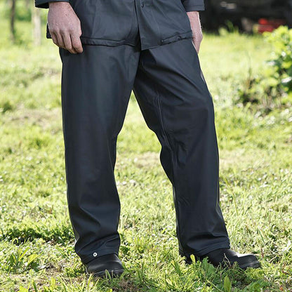 Mens Waterproof Trousers Elastic Waist