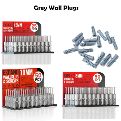 Wall Plugs - Grey
