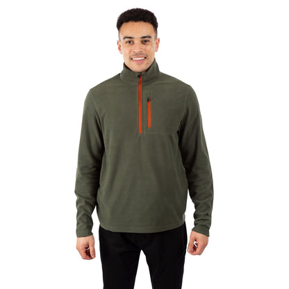 Mens Zip Neck Fleece Sweatshirt