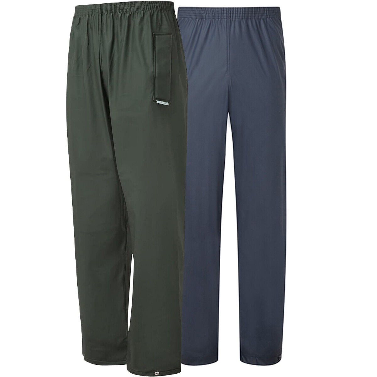 Mens Waterproof Trousers Elastic Waist
