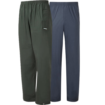 Mens Waterproof Trousers Elastic Waist