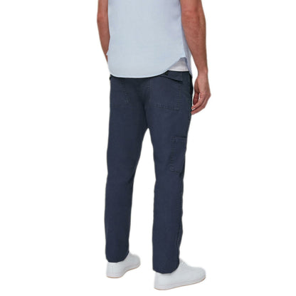 Mens Linen Blend Trousers Straight fit