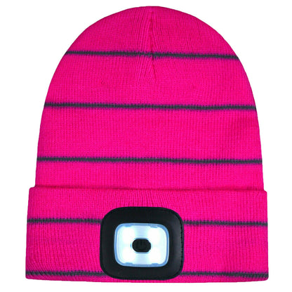 Kids Unisex Winter Beanie Hat with Removable LED Lights