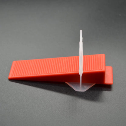 100x Tile Leveling Wedges Reusable PVC Spacers for Floor & Wall
