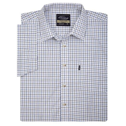 Mens Champion Short Sleeve Tattersall Shirt