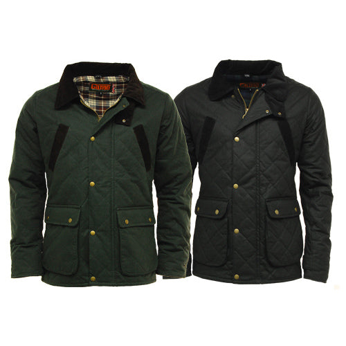Game Oxford Quilted Wax Jacket - Mens