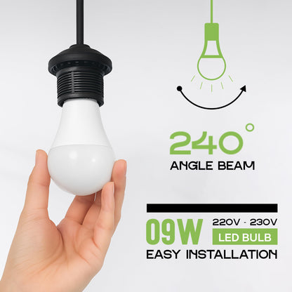 9W E27 LED Bulb A60 GLS 6400K