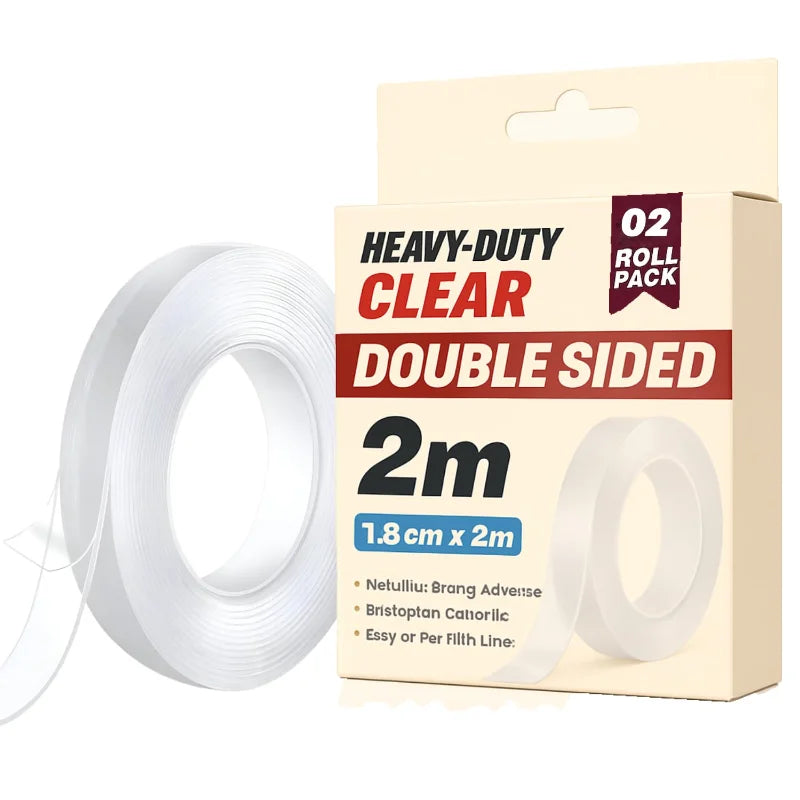 Heavy Duty Double Sided Clear Mounting Tape