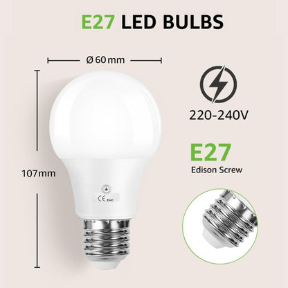 E27 A60 GLS 7w Bulb 560 Lumens Non Dimmable