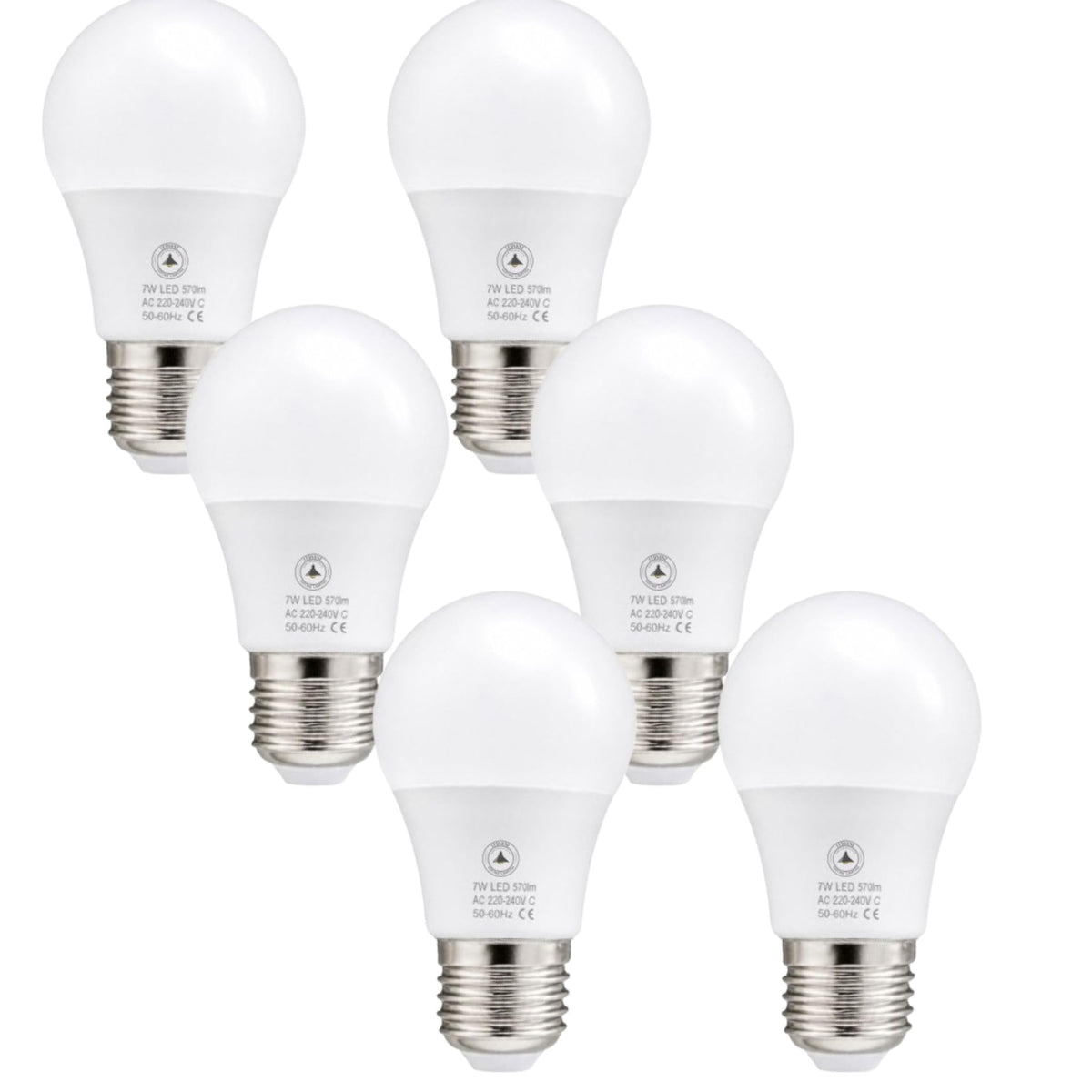 E27 A60 GLS 7w Bulb 560 Lumens Non Dimmable
