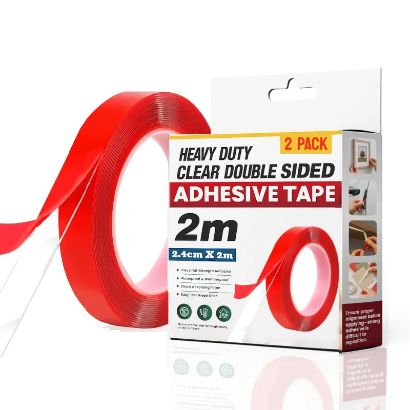 Heavy Duty Double Sided Clear Mounting Tape
