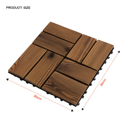 Composite Decking Tiles 30cm - Wooden Look