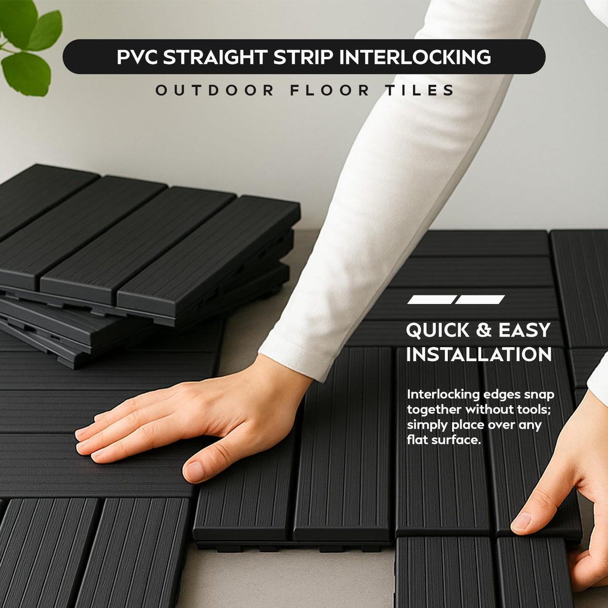 Composite Decking Tiles Interlocking Flooring Solution Pack 6/9/16