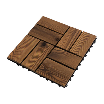 Composite Decking Tiles 30cm - Wooden Look
