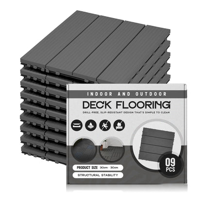 Plastic Interlocking Patio Tiles