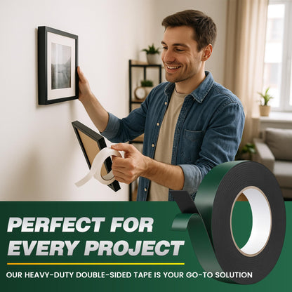 Black Foam Double Sided Tape 2.4cm x 5m High Tack