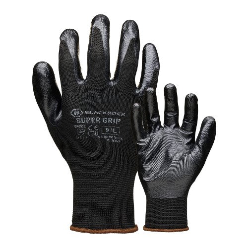 Super Grip Nitrile Work Gloves - 12 pack-0