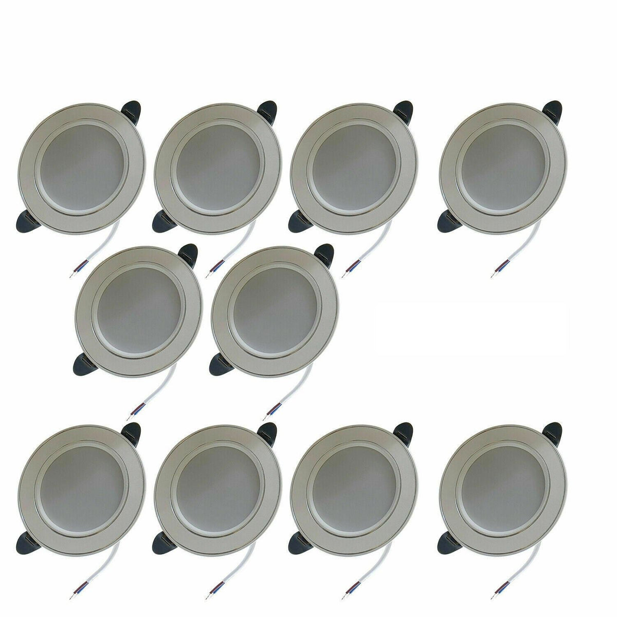5W Recessed Round LED Panel Downlight 6000K Light Pack 1/3/5/10