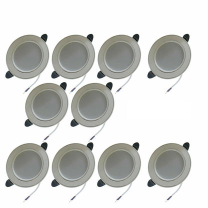 5W Recessed Round LED Panel Downlight 6000K Light Pack 1/3/5/10