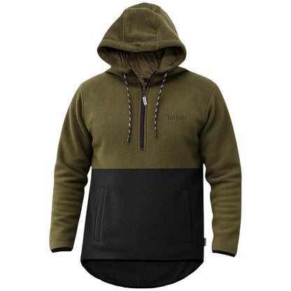 Game Mens Alpine Fleece 1/4 Zip Curved Hoodie-3