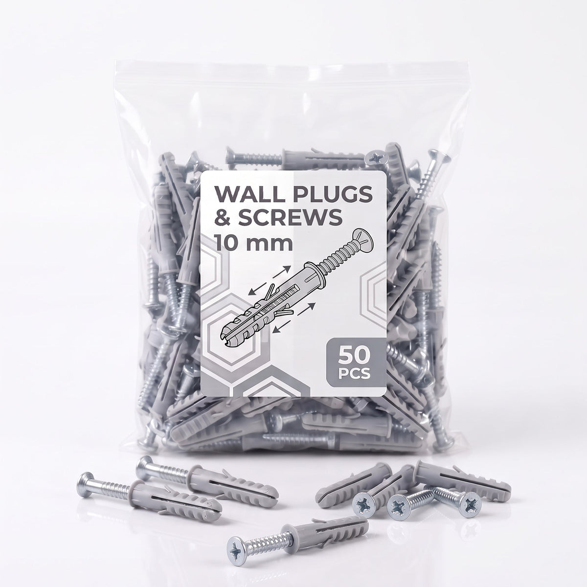 Wall Anchors and Screws Set