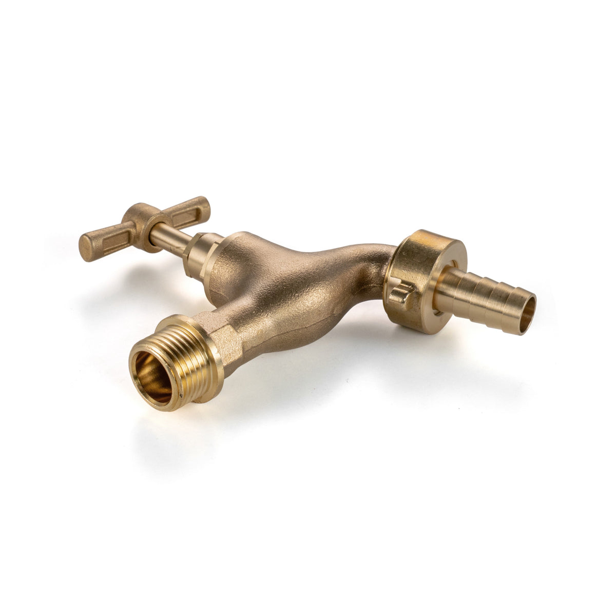 Brass Barbed Single Turn Bib Tap - 3/4" BSP