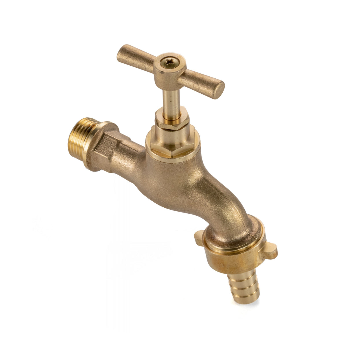 Brass Barbed Single Turn Bib Tap - 3/4" BSP