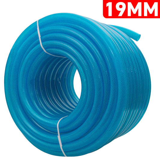 19mm Braided PVC Fuel Tech - Blue