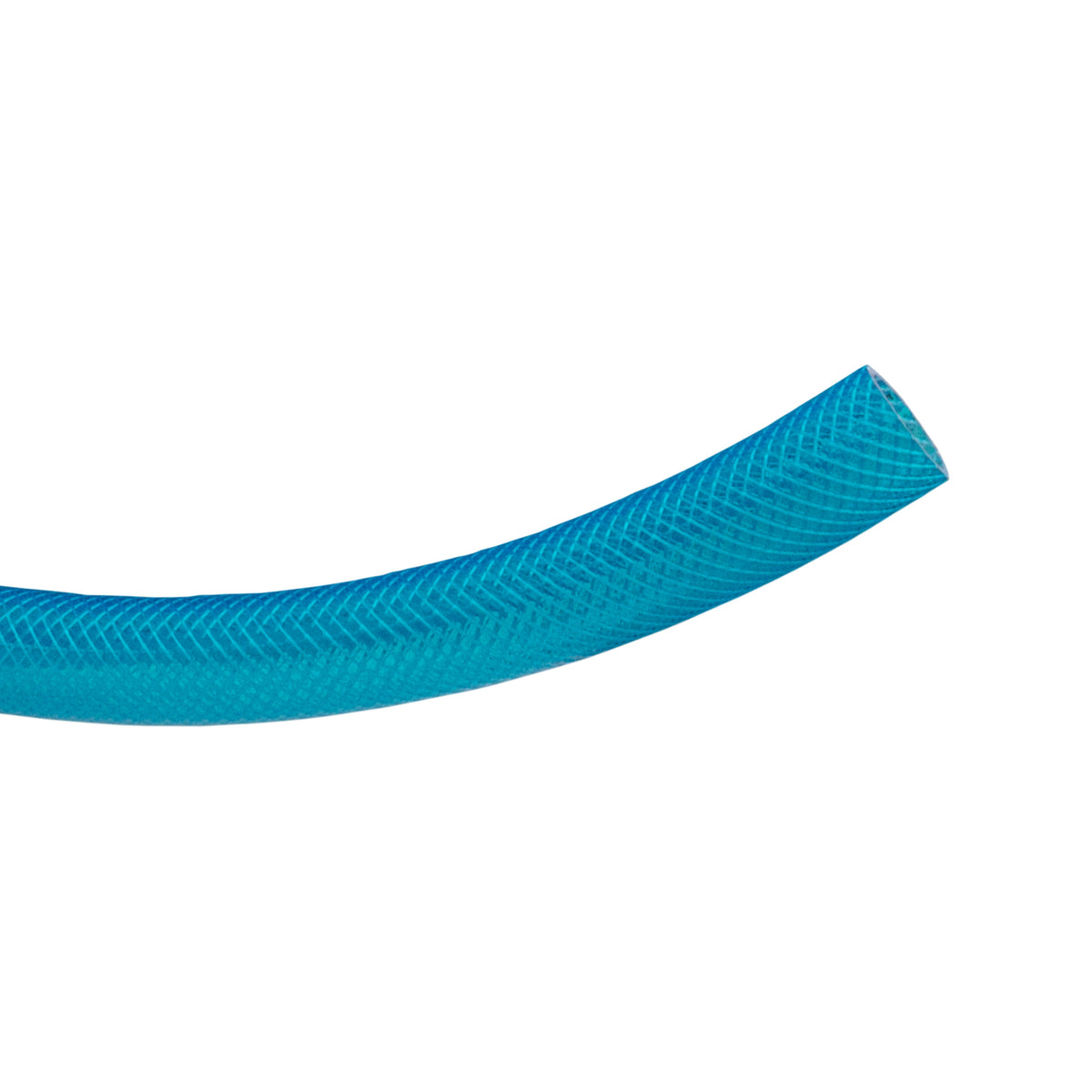 25mm PVC Fuel Tech Hose, Transparent Blue Braided - 1 Metre