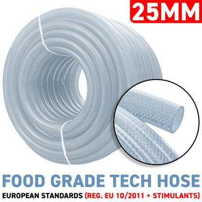 25mm Braided PVC Tech Hose - 3.5mm Wall Thickness