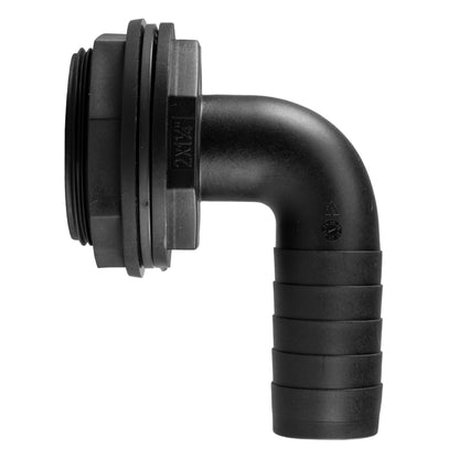 Water Butt 90° Overflow Elbow with Nut & Washer 2" - 1.25"