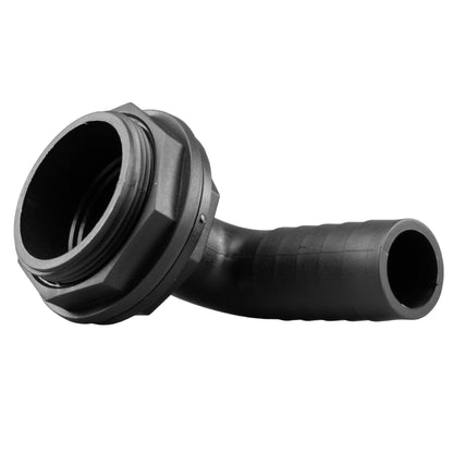 Water Butt 90° Overflow Elbow with Nut & Washer 2" - 1.25"