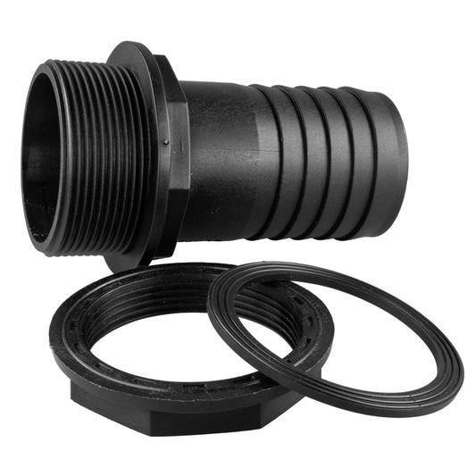 Water Butt Overflow Adapter with Nut & Washer 2"