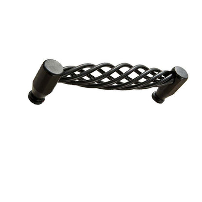 Matt Black 128mm Iron Cabinet Door Handles Drawers & Cupboards