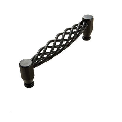 Matt Black 128mm Iron Cabinet Door Handles Drawers & Cupboards
