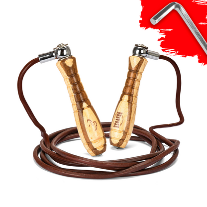 Premium Leather Boxing Skipping Rope