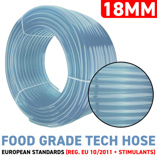 18mm x 22mm Clear PVC Tech Hose