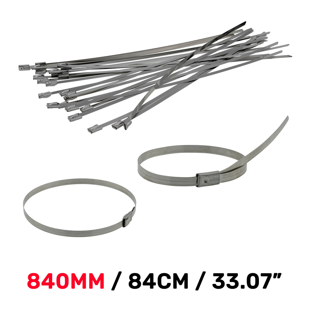 Stainless Steel Cable Ties, 4.6mm x 840mm