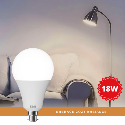 LED E27 A60 18W Warm White 2700K Non-Dimmable Bulb