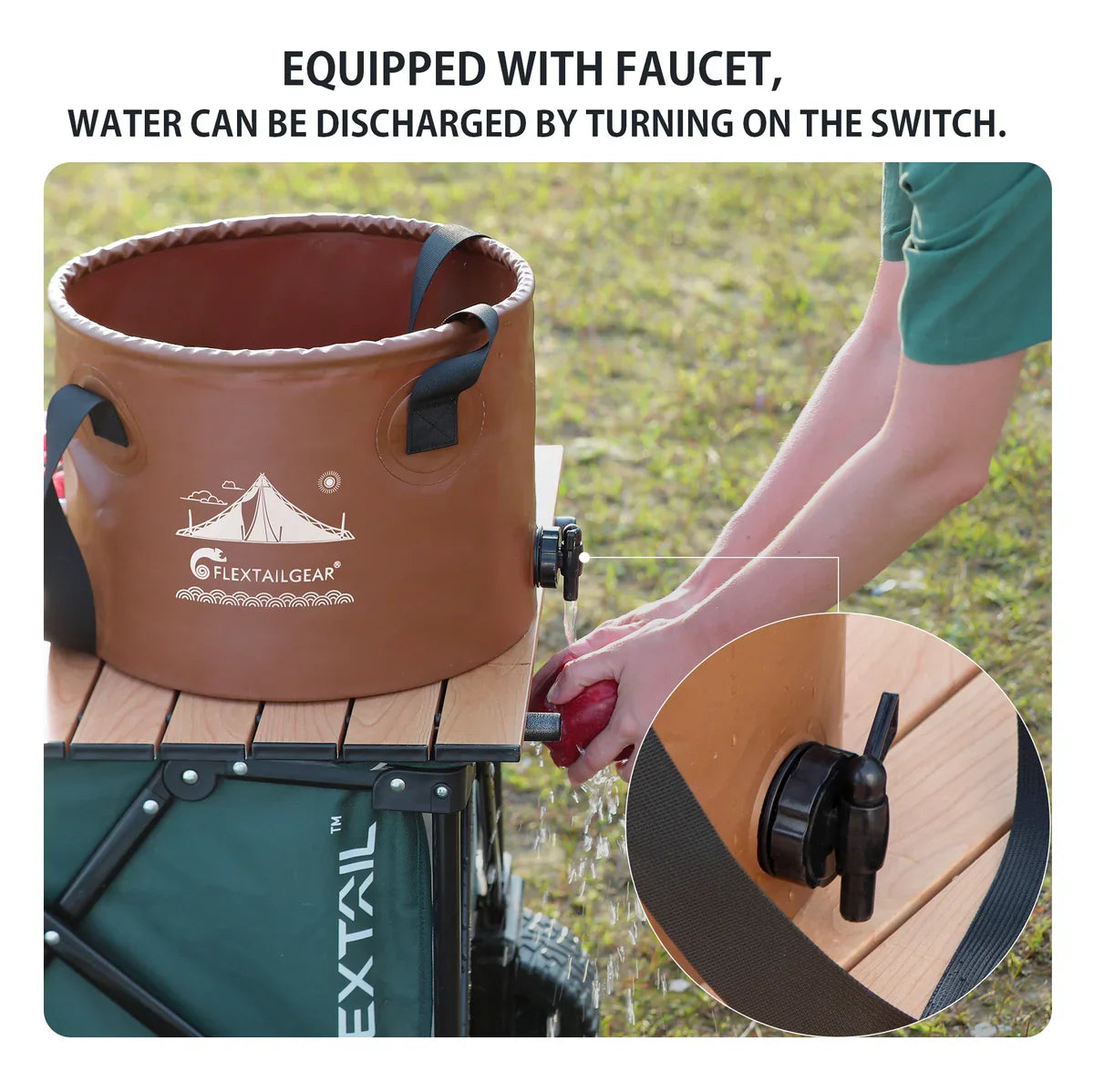 Flextail Gear Cozy Collapsable Camping Bucket