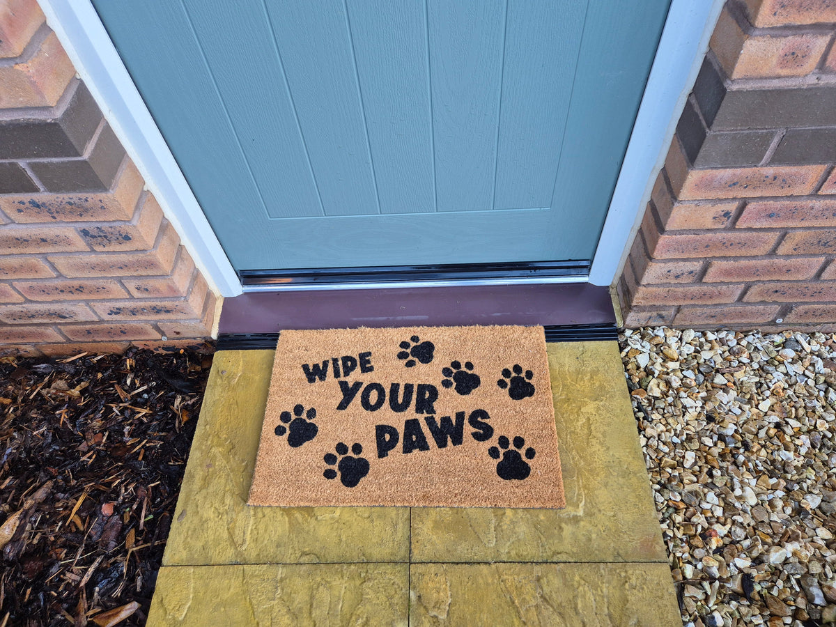Doormat 60cm x 40cm - 'Wipe Your Paws'