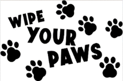 Doormat 60cm x 40cm - 'Wipe Your Paws'