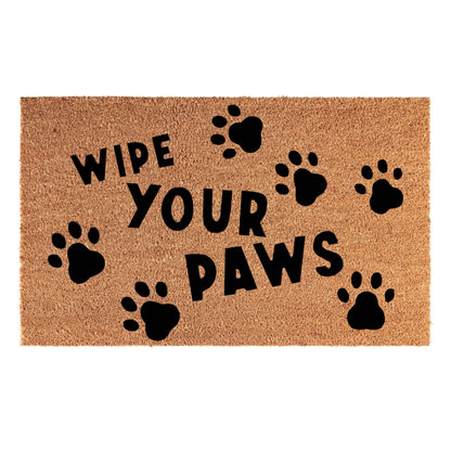 Doormat 60cm x 40cm - 'Wipe Your Paws'