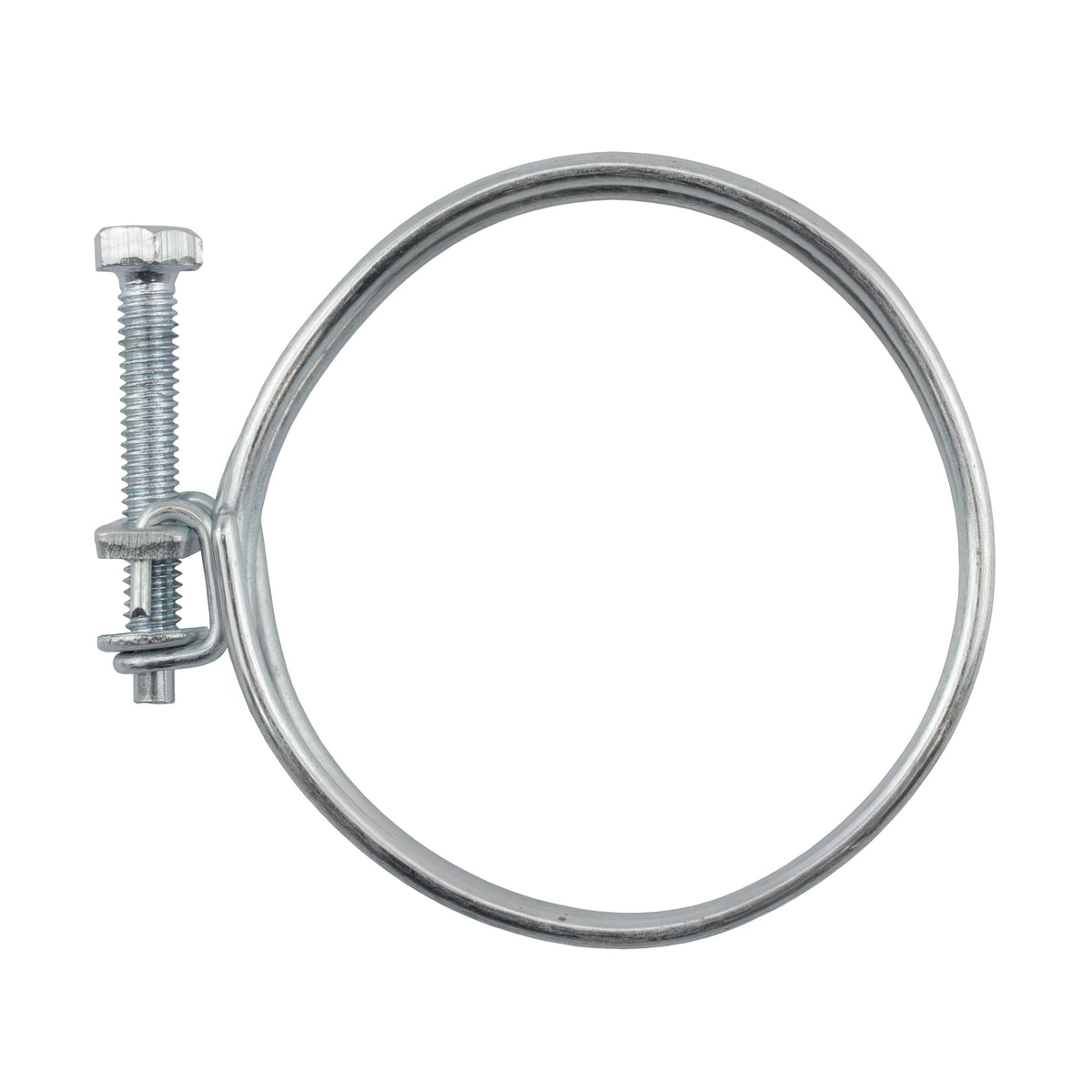 Galvanised Steel Double Wire Hose Clamps, 40mm-45mm