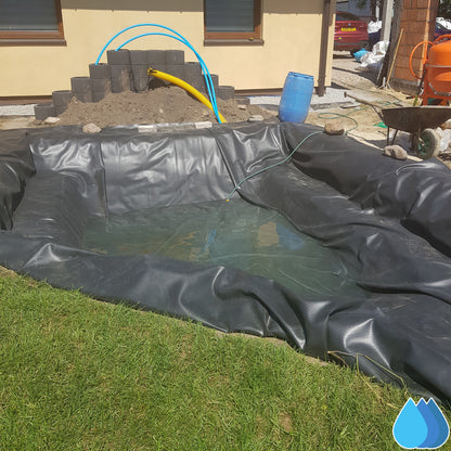 2.5m x 2.5m Pond Liner EPDM Rubber 900 GSM