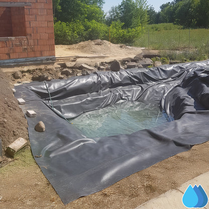8m x 10m EPDM Rubber Pond Liner - 900 GSM