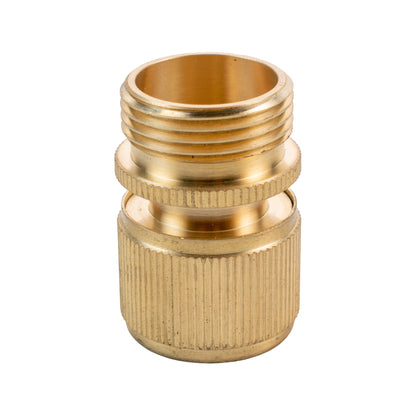 Female Hose Connector with 3/4" BSPM Thread - Brass